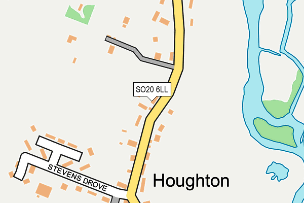 SO20 6LL map - OS OpenMap – Local (Ordnance Survey)