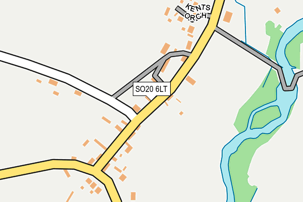 SO20 6LT map - OS OpenMap – Local (Ordnance Survey)