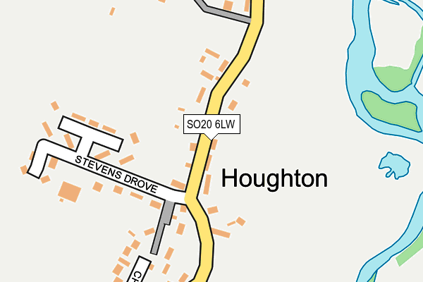 SO20 6LW map - OS OpenMap – Local (Ordnance Survey)