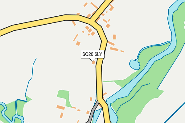 SO20 6LY map - OS OpenMap – Local (Ordnance Survey)