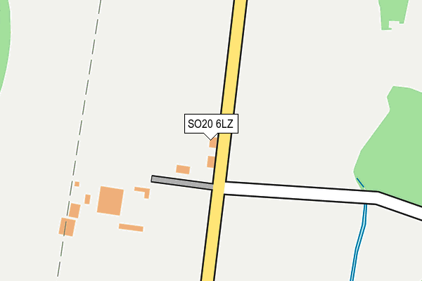 SO20 6LZ map - OS OpenMap – Local (Ordnance Survey)
