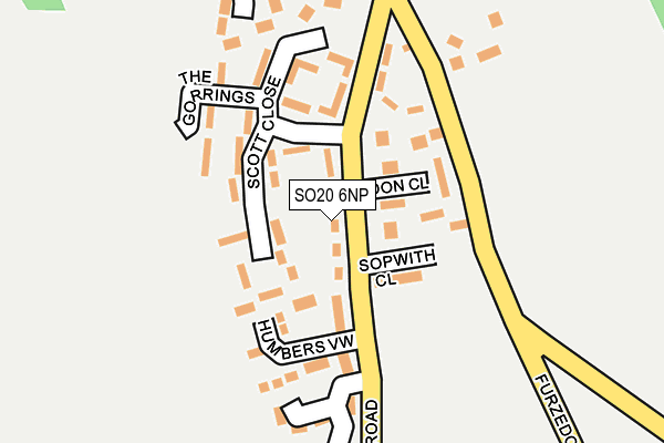 SO20 6NP map - OS OpenMap – Local (Ordnance Survey)