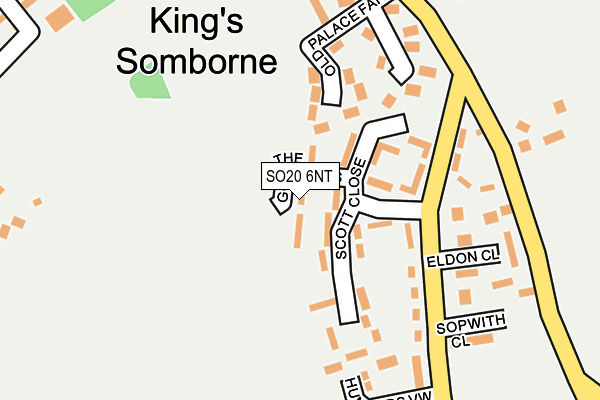 SO20 6NT map - OS OpenMap – Local (Ordnance Survey)