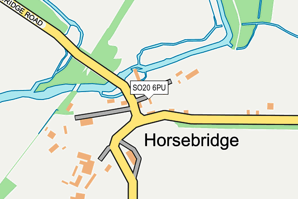 SO20 6PU map - OS OpenMap – Local (Ordnance Survey)