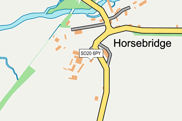 SO20 6PY map - OS OpenMap – Local (Ordnance Survey)