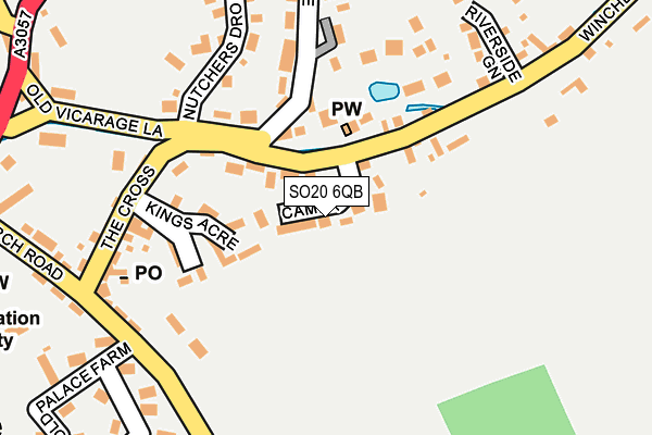 SO20 6QB map - OS OpenMap – Local (Ordnance Survey)