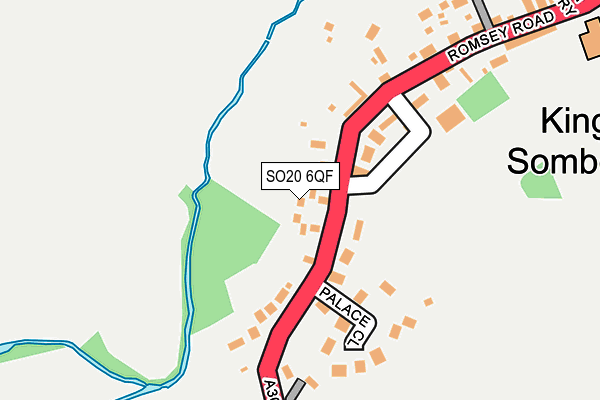 SO20 6QF map - OS OpenMap – Local (Ordnance Survey)