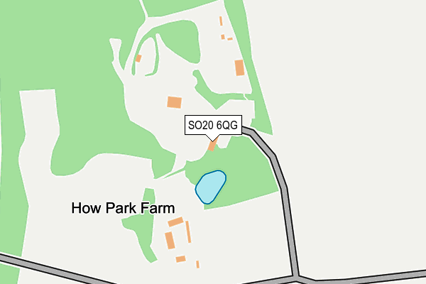 SO20 6QG map - OS OpenMap – Local (Ordnance Survey)