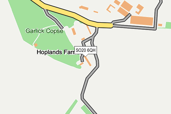 SO20 6QH map - OS OpenMap – Local (Ordnance Survey)