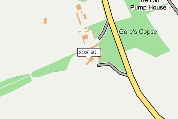 SO20 6QL map - OS OpenMap – Local (Ordnance Survey)