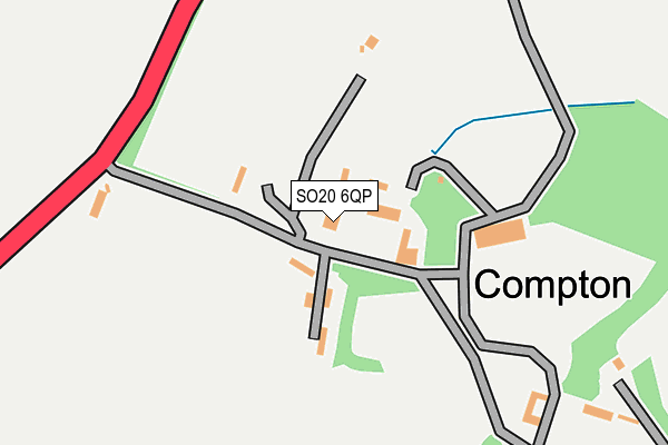 SO20 6QP map - OS OpenMap – Local (Ordnance Survey)