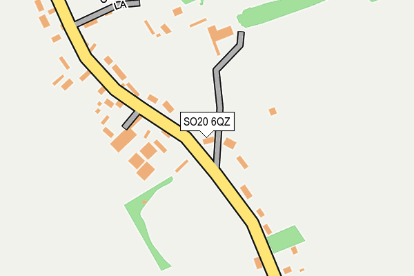 SO20 6QZ map - OS OpenMap – Local (Ordnance Survey)