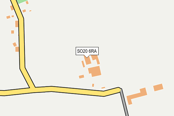 SO20 6RA map - OS OpenMap – Local (Ordnance Survey)