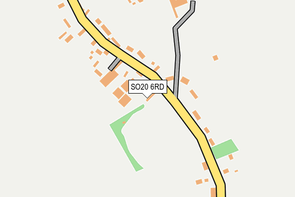 SO20 6RD map - OS OpenMap – Local (Ordnance Survey)