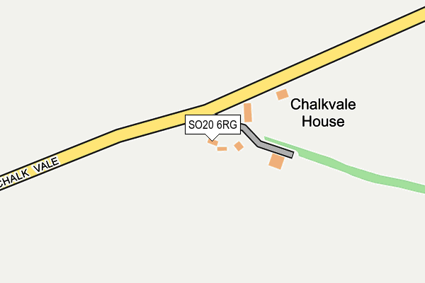 SO20 6RG map - OS OpenMap – Local (Ordnance Survey)