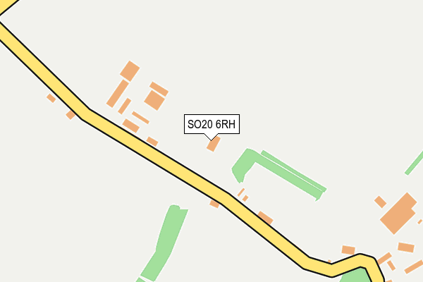 SO20 6RH map - OS OpenMap – Local (Ordnance Survey)