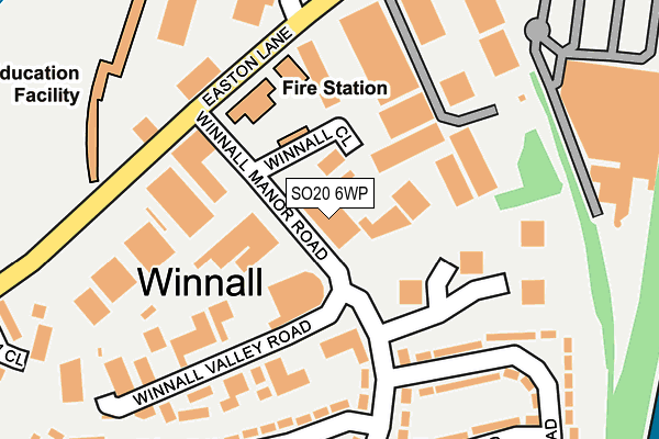 SO20 6WP map - OS OpenMap – Local (Ordnance Survey)