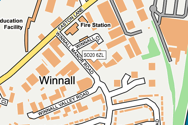 SO20 6ZL map - OS OpenMap – Local (Ordnance Survey)