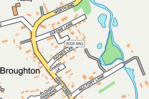 SO20 8AQ map - OS OpenMap – Local (Ordnance Survey)