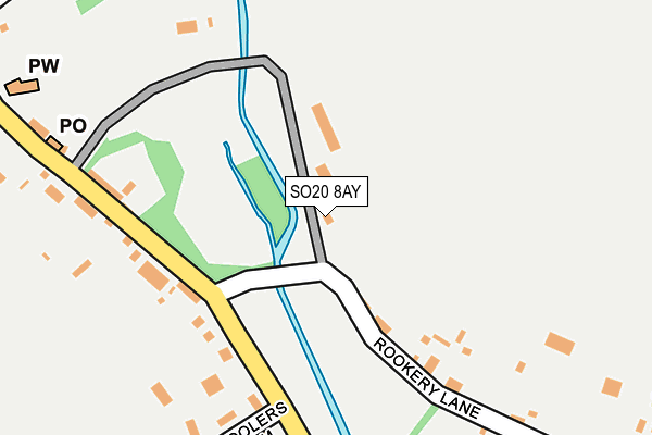 SO20 8AY map - OS OpenMap – Local (Ordnance Survey)