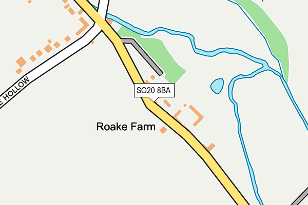 SO20 8BA map - OS OpenMap – Local (Ordnance Survey)