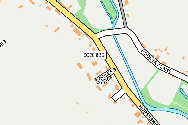 SO20 8BG map - OS OpenMap – Local (Ordnance Survey)