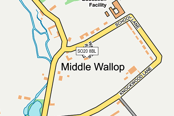 SO20 8BL map - OS OpenMap – Local (Ordnance Survey)