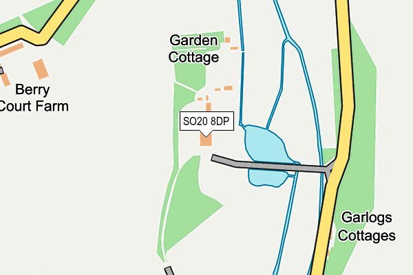 SO20 8DP map - OS OpenMap – Local (Ordnance Survey)