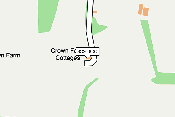 SO20 8DQ map - OS OpenMap – Local (Ordnance Survey)