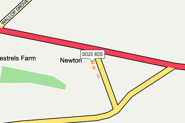 SO20 8DS map - OS OpenMap – Local (Ordnance Survey)