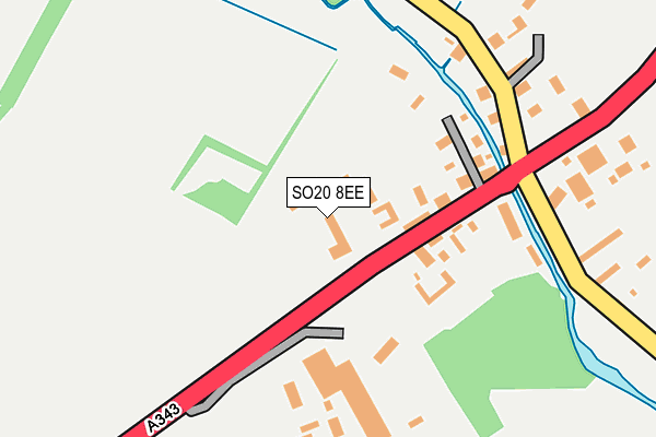 SO20 8EE map - OS OpenMap – Local (Ordnance Survey)