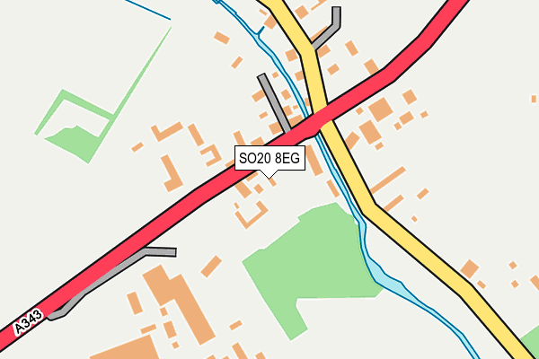 SO20 8EG map - OS OpenMap – Local (Ordnance Survey)