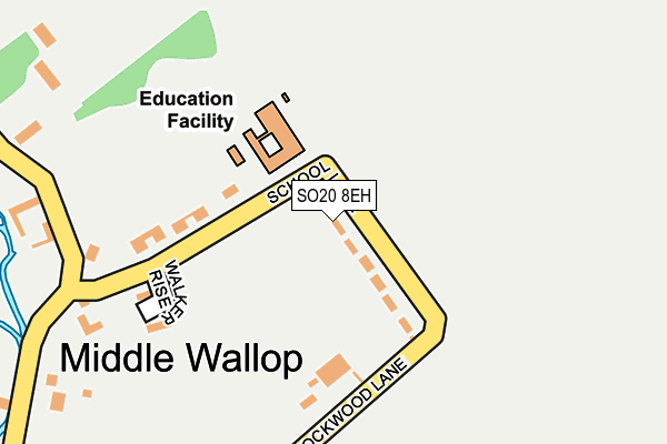 SO20 8EH map - OS OpenMap – Local (Ordnance Survey)