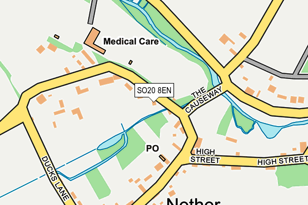 SO20 8EN map - OS OpenMap – Local (Ordnance Survey)