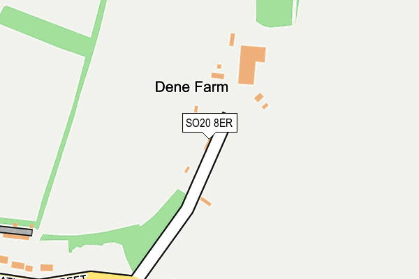 SO20 8ER map - OS OpenMap – Local (Ordnance Survey)