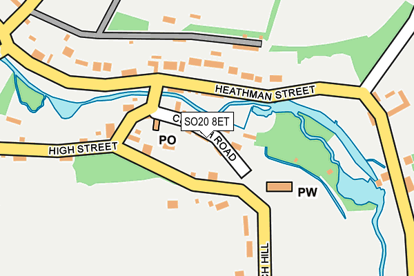 SO20 8ET map - OS OpenMap – Local (Ordnance Survey)