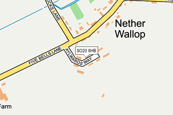 SO20 8HB map - OS OpenMap – Local (Ordnance Survey)