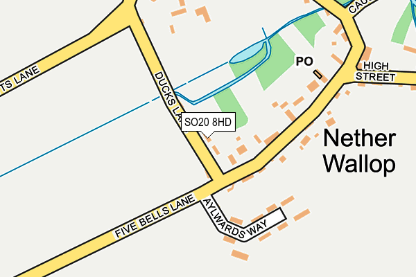 SO20 8HD map - OS OpenMap – Local (Ordnance Survey)