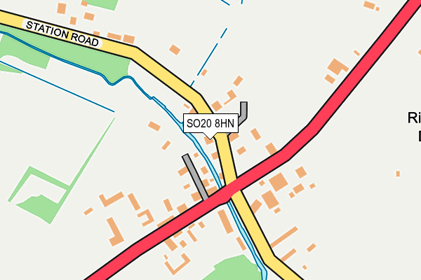 SO20 8HN map - OS OpenMap – Local (Ordnance Survey)