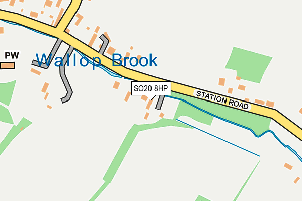 SO20 8HP map - OS OpenMap – Local (Ordnance Survey)