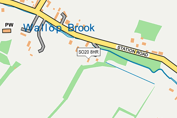 SO20 8HR map - OS OpenMap – Local (Ordnance Survey)