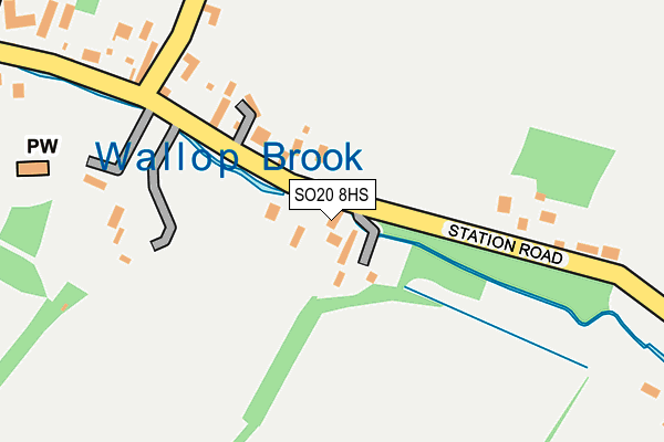 SO20 8HS map - OS OpenMap – Local (Ordnance Survey)