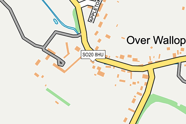 SO20 8HU map - OS OpenMap – Local (Ordnance Survey)