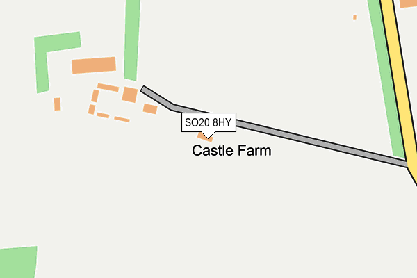 SO20 8HY map - OS OpenMap – Local (Ordnance Survey)