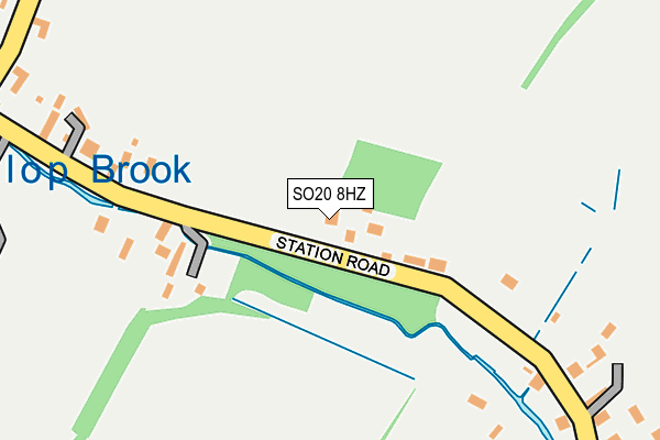 SO20 8HZ map - OS OpenMap – Local (Ordnance Survey)