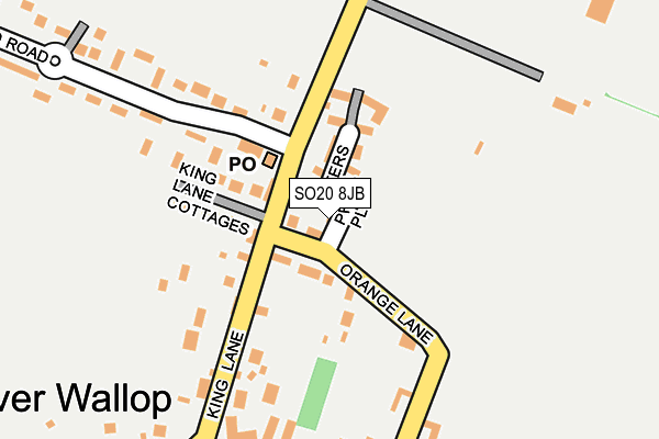 SO20 8JB map - OS OpenMap – Local (Ordnance Survey)