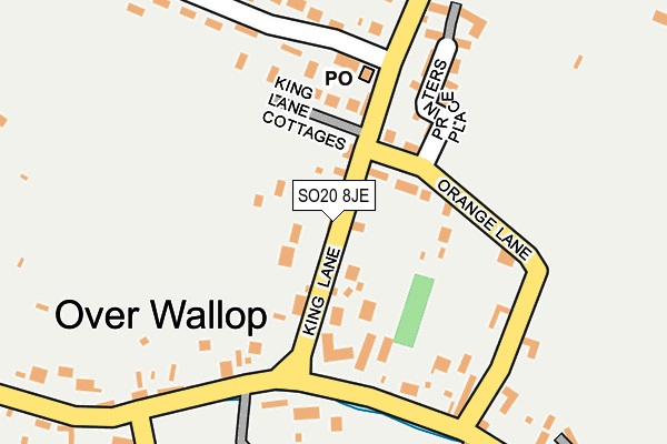 SO20 8JE map - OS OpenMap – Local (Ordnance Survey)