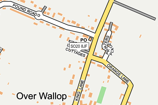 SO20 8JF map - OS OpenMap – Local (Ordnance Survey)