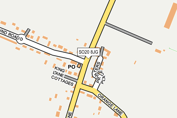 SO20 8JG map - OS OpenMap – Local (Ordnance Survey)