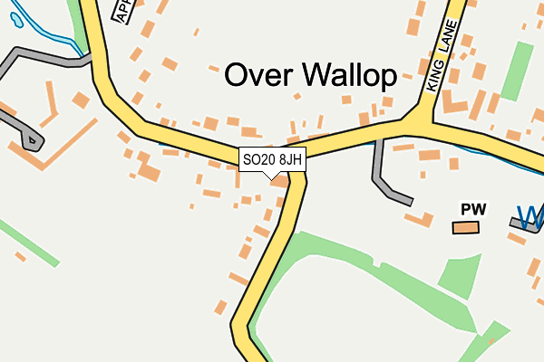 SO20 8JH map - OS OpenMap – Local (Ordnance Survey)